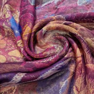 foulard a fantasia particolare viola